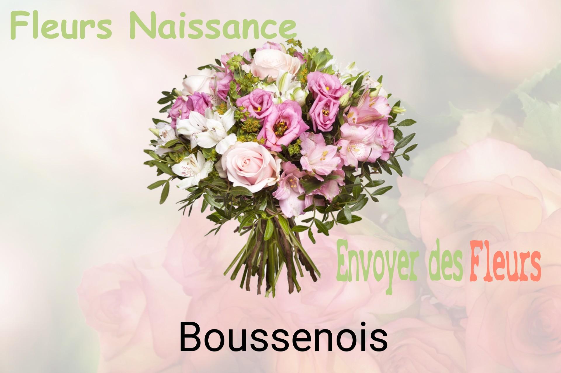 Bouquet de fleurs de naissance livré à Boussenois